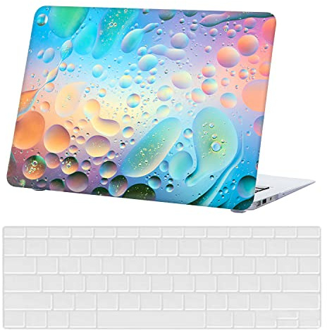 Laptop Shell Case Compatible with Macbook Pro 13 inch Case 2015 2014 2013 2012 Release A1425 A1502 with Retina Display, Smooth Plastic Hard Shell Laptop Cover & Keyboard Cover-Colorful water droplets