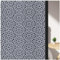 ConCus-T Blackout Patterned Window Privacy Film Frosted Window Film Lace Decorative Glass Film Static Cling No Glue Self Adhesive Window Vinyl Stickers for Home Office Bathroom, Black 44.5 X 200 cm