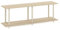 Furinno Turn-N-Tube Muebles TV sin Herramientas, Madera de ingeniería, Roble Bauhaus/Beige, 29.46 (D) x 119.89 (W) x 40.39 (H) cm