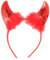 Rote Pailletten Teufelshörner Stirnband Halloween Thema Party Verkleidung Haarband Haarschmuck