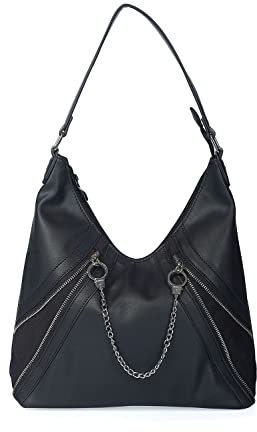 Banned Alternative Hobo Tasche Entwined Gothic Biker Handtasche Handschellen