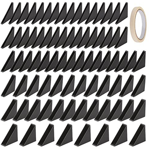 UFURMATE Dreieck Eckenschutz, 80PCS Kunststoff Glas Eckenschutz Kissen Glas Tisch Regal Eckenschutz Schutzgitter Stoßstangen für scharfe Glasecken (6 Größen)