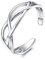 Krfy 925 Silber Zehenringe für Damen Verstellbare Wickel Offener Manschettenring Türkisfarbene Keltische Knoten Vintage Band Zehenring für Männer Damen Mädchen