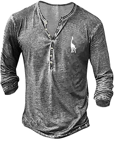 NQyIOS Mens Casual Shirts Sale Mens Long Sleeve Henley Shirt Cotton Linen Beach Yoga Loose Fit Henleys Tops Baggy Casual Hippie V Neck T Shirts Mens Casual Jumpers V Neck Tunic Blouse Grey