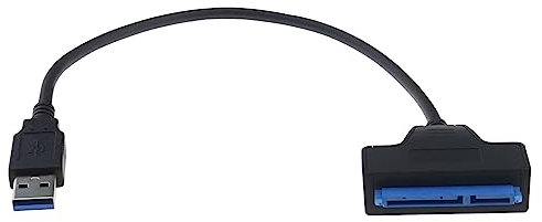 eMagTech Câble Adaptateur USB 3.0 vers 7+15 22 Broches Slimline SATA 6,3 cm SSD HDD Adaptateur convertisseur Plug and Play pour Ordinateur Portable PC Lecteur DVD