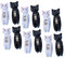 KONTONTY 12 Stück Farbige Wäscheklammern Clips für Kleidung, Katzen-Kleidungsklammern, Kunststoff-Memo-Clip, Hosenpresse, Notizzettel