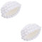 UKCOCO 2st Requisiten Für Babyperücke Neugeborene Weihnachtsmütze Sonnenhut Säuglingsmützen Neugeborene Mütze Babymütze Baby-weihnachtsmütze Kleinkind Mädchen Garn Weiß Baumwollmütze