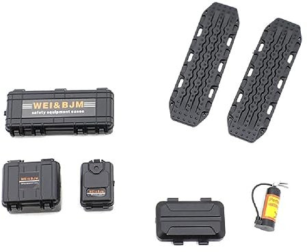KieTeiiK Fernbedienung Simulation Dekoration Ölfass Feuerlöscher Für 1/18 TRX4M SCX24 Crawler Automodelle Zubehör Simulation Dekoration Zubehör 1/18 Maßstab Autozubehör