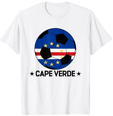 Cape Verde Soccer Team Cape Verde Flag Jersey Football T-Shirt
