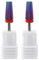 Gasea Broca Manicura, 5 en 1 Juego de 2 Brocas para Taladro de Uñas 3/32 Taladro de uñas multifunción con forma cónica broca profesional para máquina de manicura de uñas F(fino)