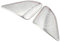 QUARKZMAN A-Säulen-Lautsprecherabdeckung Rahmenverkleidung Car Audio Stereo Horn Lautsprechergrill passend für Mercedes Benz C-Klasse W206 2022-2023 Silberton - Packung mit 2