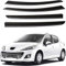 RGHDEHD Auto Windabweiser für Peugeot 207 (Facelift 2009) 2009-2012, Auto Seitenfenster Regenschutz Regenabweiser.