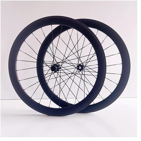 700c Rennrad Laufradsatz 50mm Carbon Faser Felge Disc Bremse Steckachse Fahrrad Rad Set HG 8-12 Geschwindigkeit
