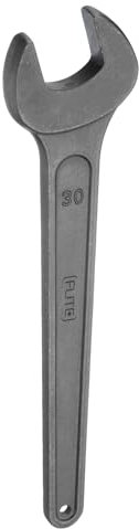 sourcing map Single Open Ended Spanner Wrench, 30mm (1 3/16-inch), Thicken Carbon Steel Open End Wrench Tool for Automotive Repair and Furniture Assembly, Grey