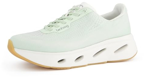 tenhaag Damen, Frauen Low-Top Sneaker,Freizeitschuhe,Turnschuhe,Laufschuhe,schnürschuhe,atmungsaktiv,Halbschuhe,Sportschuhe,Grün (Mint),38 EU / 5 UK