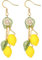 Orecchini Limone, Giallo Orecchini a Gancio al Limone Resina Dolce Pendente Orecchini al Lime Delicati Accessori al Limone Costume Vestito Gioielli Regalo per Donna Signora