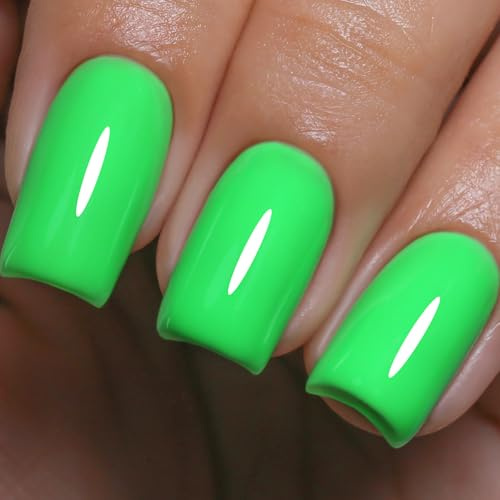 Imtiti Neongrün Gelnagellack - 10ml Elektrisches Limettengrün UV LED Soak-Off Gel, HEMA-frei & TPO-frei Sanfte Formel, Langanhaltend 28+ Tage Maniküre, Lebendige DIY Nagelkunst zu Hause