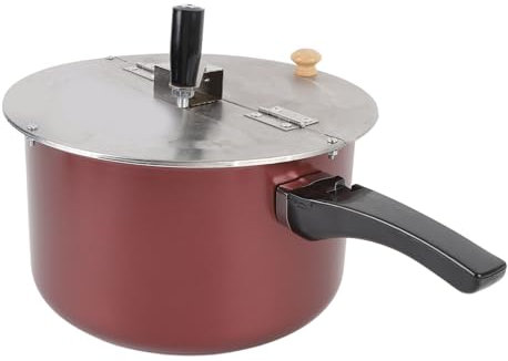 Popcorn-Popper für den Herd, Popcorn-Maker aus Edelstahl mit Handkurbel, Popcorn-Topf aus Edelstahl für Gasherd-Induktionsherd, Manueller Handbetriebener Popcorn-Maker