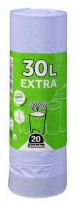 Lot de 20 sacs poubelle extra Forêt Vert 30 l Poubelle moyenne Absorbant les odeurs Parfum lavande Lot de 2