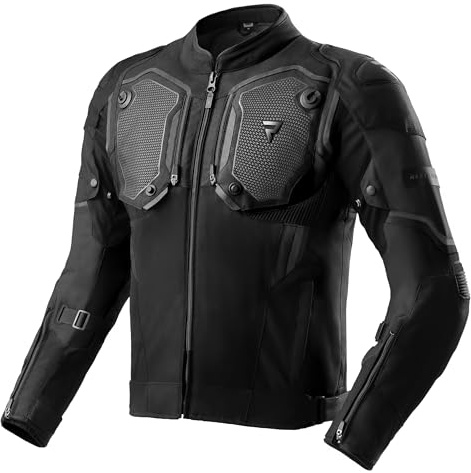 REBELHORN Borg II Motorradjacke Herren | Textil | Protektoren-Set Stufe 2 | HydraShield PRO In&Out Membran | Belüftungspaneele | Schutzstufe AA | Größen bis 10XL
