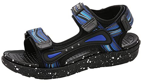 Generisch Scarpe Da Ginnastica Bambino Sandali Per Bambini Moda Traspirante Estivi Con Suole Spesse Sandali Per Bambini Leggero Con Suole Morbide Stivali Di Gomma, Blu, 38 EU