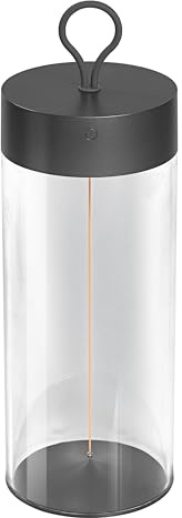 OSRAM Decor Filament LED Floor Light 320mm, Dark Gray, 1.2W, 105lm, Wireless, Modern Filament Design, Individual Brightness Control, dimmable, Touch Technology, Lithium Battery, IP20, 2700K.