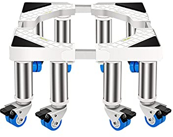 Base mobile réglable pour réfrigérateur et climatiseur monobloc – Support universel de 41 à 65 cm pour lave-vaisselle avec 8 roues – Robuste et portable