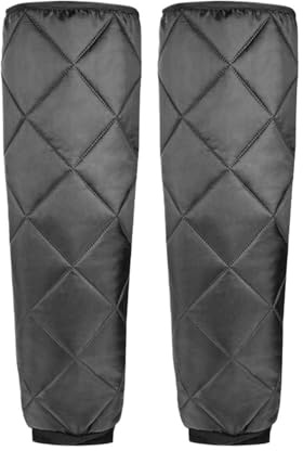 BANGHA Scooter BeinwäRmer Warm 2 Stück Beinwärmer Motorrad Winter Kniebandage Wraps Pads Schutz Fahrrad Kniepolster Beinmanschette Winddicht
