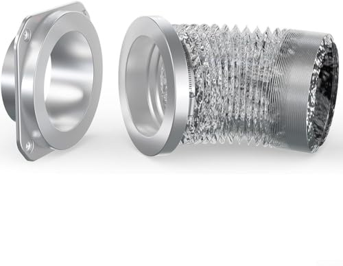 Dryer Vent Coupling Kit with Magnetic Connector, Airtight Seal Quick Connect Exhaust Hose Adapter for Tumble Dryer Safety