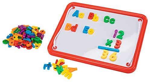 Educational Insights Magnetisches AlphaBoard-Set, enthält 72 magnetische Buchstaben und 27 mathematische Symbole und Zahlen, ab 4 Jahren