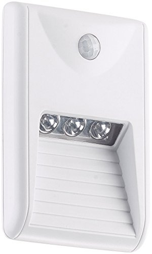 Lunartec Nachtlicht Treppe: LED-Treppenleuchte & Nachtlicht mit PIR-Bewegungssensor, 15 lm, 0,18 W (Treppenhaus, Treppenleuchte mit Bewegungsmelder, Boot)