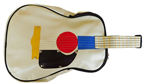stickersquare Vintage Retro Handtasche Schultertasche Tasche Gitarrenform Frauen Studenten Rucksack 40 x 30 x 10 cm