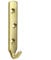 LagunaProject 4 x Heavy Duty Brass Plated J Hooks 3 Hole 80mm - Hold up to 35KG (Each Hook)