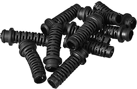 sourcing map 10stk PVC Zugentlastung Kabelknickschutz Wetterschutz 6mm ID