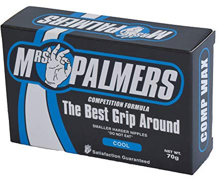 Mrs Palmers Cool Competition Formula Water Surfboard Wax 1 x 70g Block