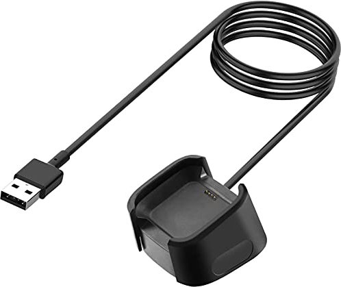 AWINNER Ladegerät kompatibel mit Fitbit Versa 2 (Nicht für Versa/Versa Lite), 2er-Pack Ersatz-USB-Ladekabel, Dock-Ständer für Versa 2 Gesundheit & Fitness Smartwatch, 91 cm, Robustes Netzkabel