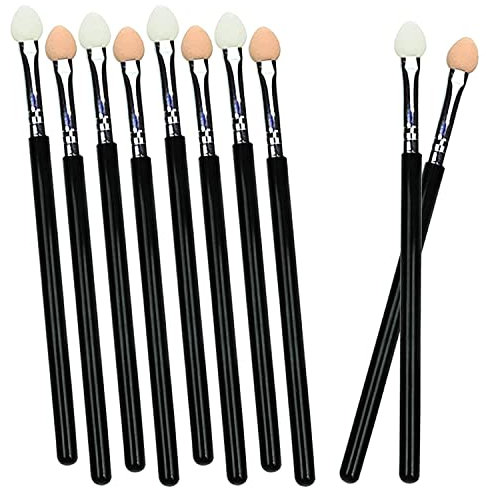Pinceaux Fards À Paupières, 10 Pièces Pinceau Paupière En Sponge Brosse, Double Face, Outils Cosmétiques, Pour Femmes Et Filles