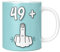 Mug Monster - 50th Birthday Mug, I Am 49 + 1, Gift for 50 Year Old, Novelty Mug - Ceramic Coffee Mug/Cup, Gift for Men or Women, Extra Large and Giant Mug Available, 11oz White Mug