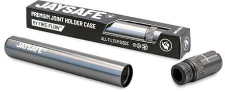 JAYSAFE® Premium Joint Holder Case | Geruchsdicht und Wasserdicht | Aluminium Joint Hülle Case mit Extra Grip am Deckel | Carbon
