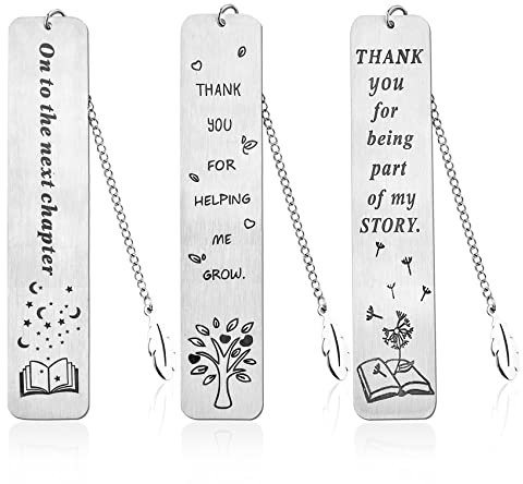Cuayaes 3 Stücke Lesezeichen Personalisiert Einschulung Geschenk, Dankeschön Geschenk für Erzieherin, Geschenke zum Renteneintritt Abschiedsgeschenk für Lehrerin, Kollegen, Freunde, Familie