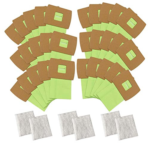 30 Pack Type BB Canister Bags Replacement Fit for Oreck XL Canister Vacuum bags Buster B,PKBB12DW BB180 BB280 BB850 BB870 BB900 BB1000 MV160 with 6 Motor Filter BM04 Kit