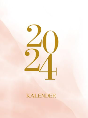 2024: 1 tag 1 seite I kalenderbuch 2024 I Jahresplaner 12 monate von Januar bis Dezember, Kalender 2024 buchkalender