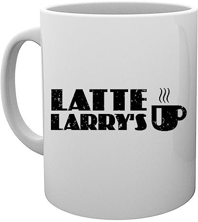 Vintage Curb Your Latte Larry's Becher Tasse Mug Cup