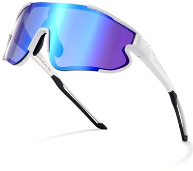 GREENTREEN Polarisierte Schnelle Brille Fahrradbrille Herren: TR90 Rahmen - Ultraleicht Winddicht Sport Sonnenbrille für Radfahrer Läufer Golfer - Sportbrille für Radfahren Laufen golf - UV400 Schutz