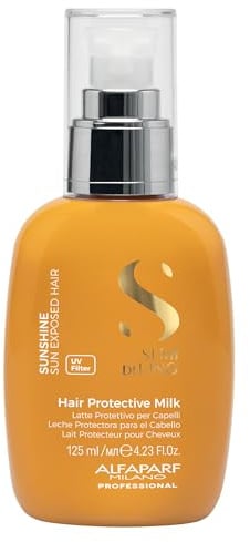 ALFAPARF MILANO Semi di Lino Sunshine Protective Hair Milk - Leave-in Treatment with UV filter - Moisturizing Treatment for Sun Exposed Hair - Hair Detangler - For Soft, Shiny, Lightweight Hair