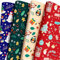 BlessedSeason Geschenkpapier Weihnachten 4 Verschiedene Muster Designs, 6pcs Geschenkpapier Set, Schneemann, Weihnachtsbaum, Rentier, Pinguin, Neutrales Geschenkpapier Set für Weihnachten, Feiertage,