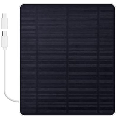 Jrpzcv 5W Solarpanel für Überwachungskamera mit Verlängerungskabel IP65 Wasserdicht für Blink-Kamera