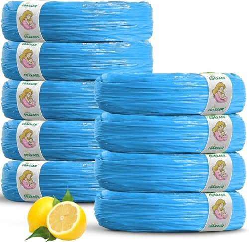8-Pezzi Ricarica Mangiapannolini - 6.5m Compatibile con Foppapedretti, AngelCare, Tommee Tippee Twist & Click Nappy Feeder -Sacchetti Mangiapannolini Odor Lock Germ Protection
