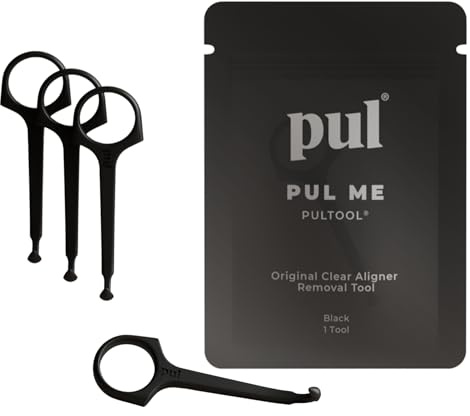 PUL Aligner Removal Tool - Black | Safe & Hygienic Hook for Invisalign & Retainers | Gentle BPA-Free Design for Daily Use