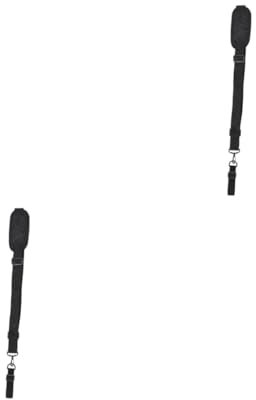 Sosoport 2 Stk Riemen für Rasenmäher Gartenzubehör Akku-Grasschere Rechen Esserband trimmer zubehör rasenmäher ersatzteile Gurt für Rasenmäher Verbreiterter Mähriemen Polyester Black